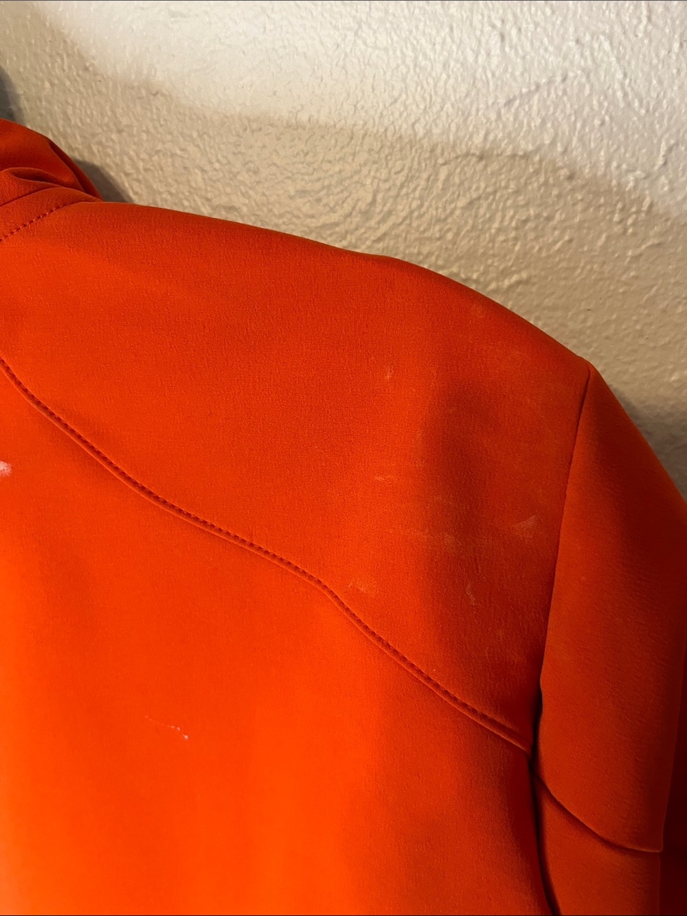Men's Vibrant Orange Performance Softshell Jacket - Picture 4 of 8